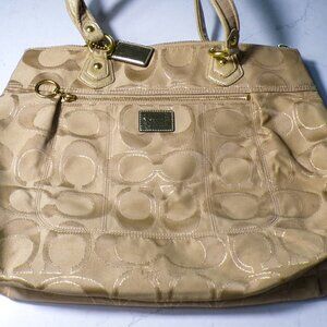 Coach Poppy Signature Tote Bag Pre-owned
